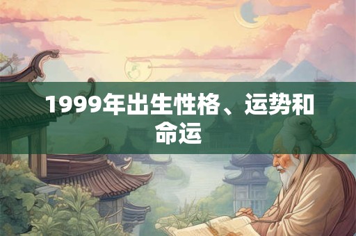 1999年出生性格、运势和命运
