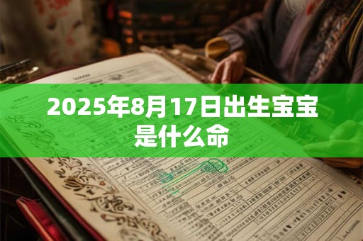 2025年8月17日出生宝宝是什么命