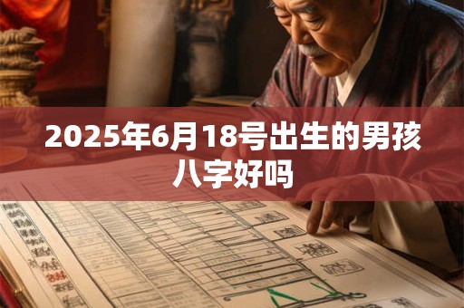 2025年6月18号出生的男孩八字好吗