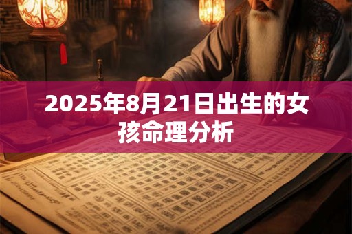 2025年8月21日出生的女孩命理分析