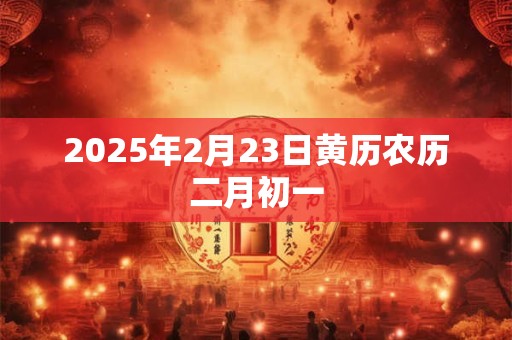 2025年2月23日黄历农历二月初一