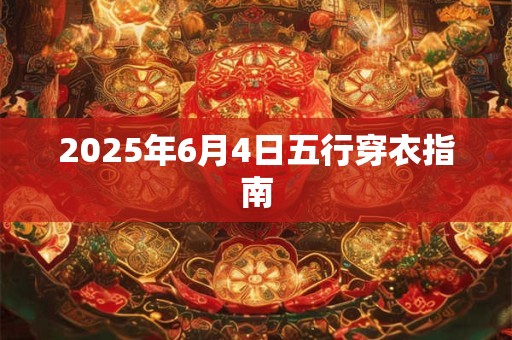 2025年6月4日五行穿衣指南
