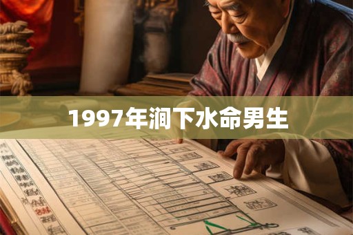 1997年涧下水命男生
