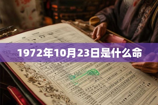 1972年10月23日是什么命