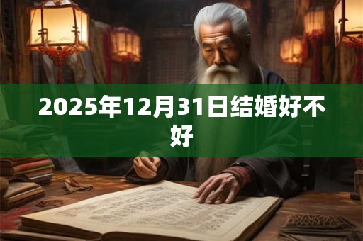 2025年12月31日结婚好不好