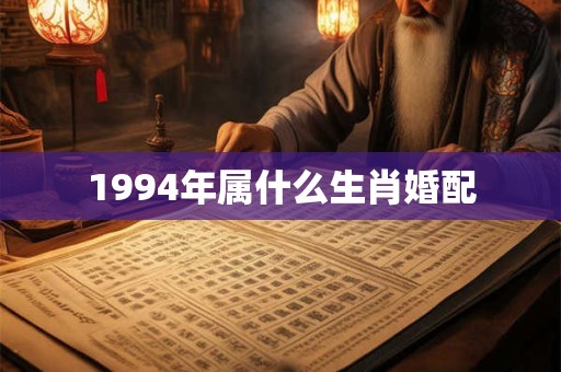1994年属什么生肖婚配