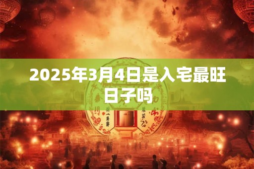 2025年3月4日是入宅最旺日子吗