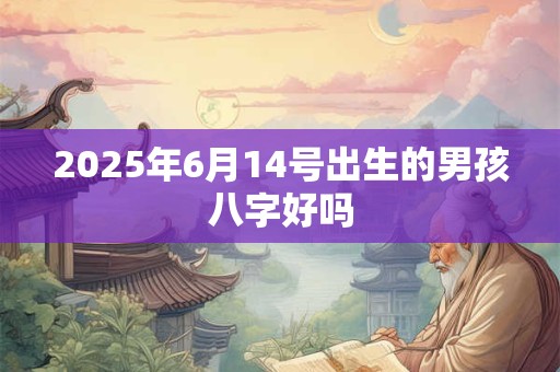 2026年6月14号出生的男孩八字好吗