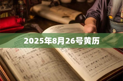 2025年8月26号黄历