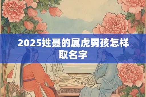2026姓聂的属虎男孩怎样取名字