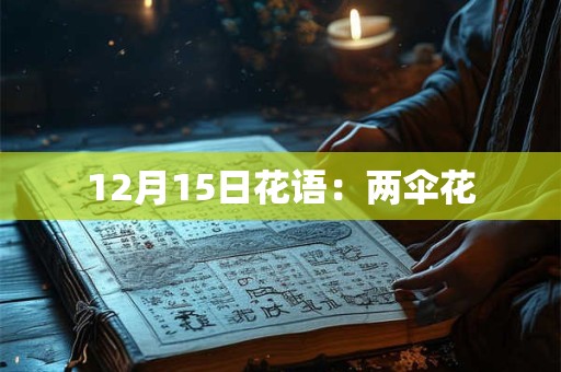 12月15日花语：两伞花