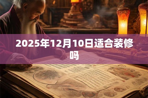 2025年12月10日适合装修吗