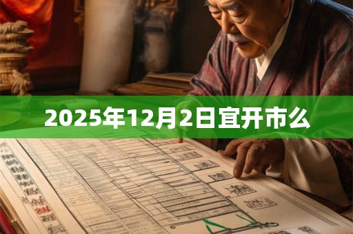 2025年12月2日宜开市么