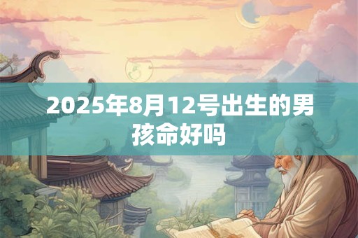 2025年8月12号出生的男孩命好吗