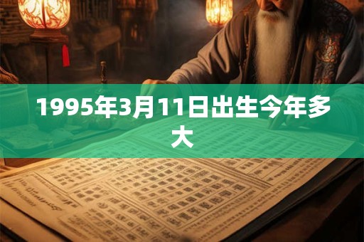 1995年3月11日出生今年多大