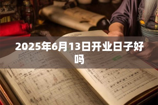 2025年6月13日开业日子好吗