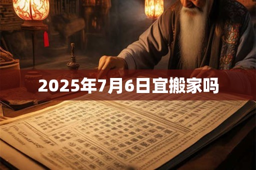 2025年7月6日宜搬家吗