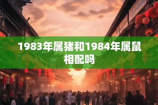 1983年属猪和1984年属鼠相配吗
