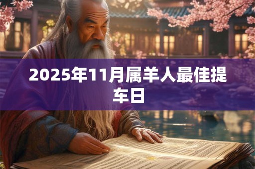 2025年11月属羊人最佳提车日