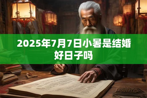 2025年7月7日小暑是结婚好日子吗 2025年7月7日小暑是结婚好日子吗