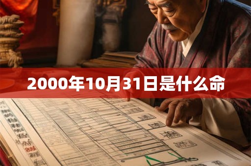 2000年10月31日是什么命