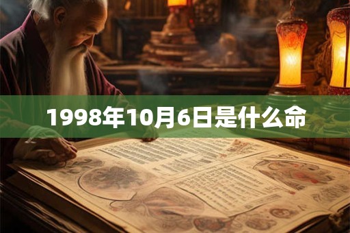 1998年10月6日是什么命