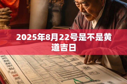2025年8月22号是不是黄道吉日