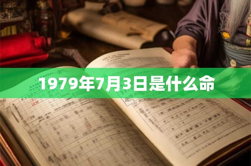 1979年7月3日是什么命