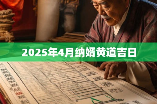 2025年4月纳婿黄道吉日