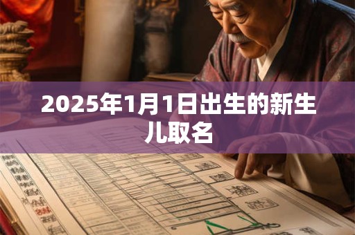 2025年1月1日出生的新生儿取名