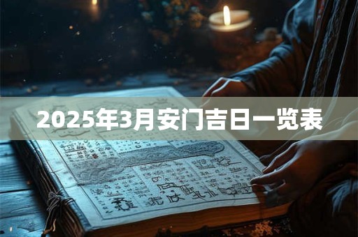 2025年3月安门吉日一览表