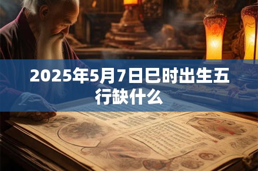 2025年5月7日巳时出生五行缺什么