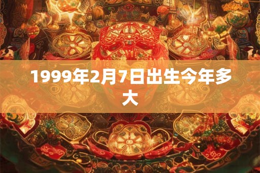 1999年2月7日出生今年多大