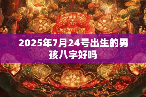 2025年7月24号出生的男孩八字好吗