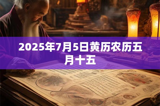 2025年7月5日黄历农历五月十五