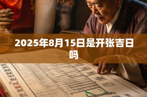 2026年8月15日是开张吉日吗