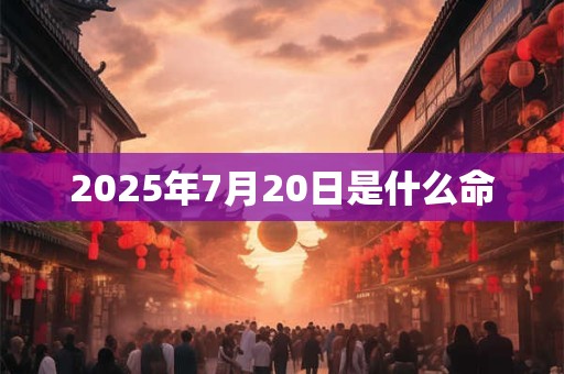 2026年7月20日是什么命