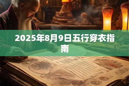 2025年8月9日五行穿衣指南