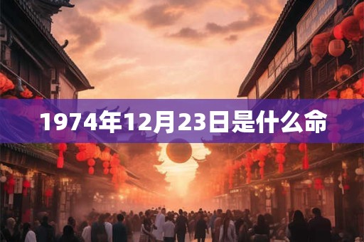 1974年12月23日是什么命
