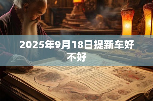 2025年9月18日提新车好不好