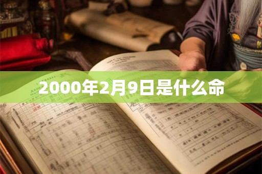 2000年2月9日是什么命