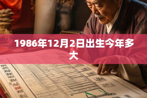 1986年12月2日出生今年多大