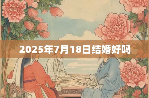2025年7月18日结婚好吗