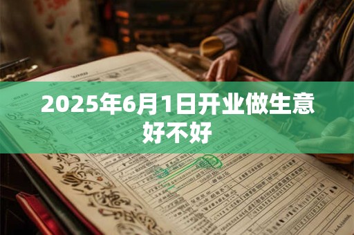 2025年6月1日开业做生意好不好