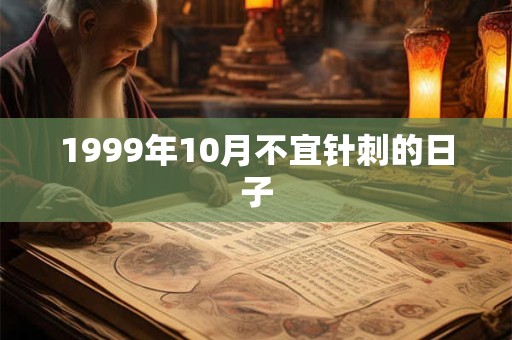 1999年10月不宜针刺的日子