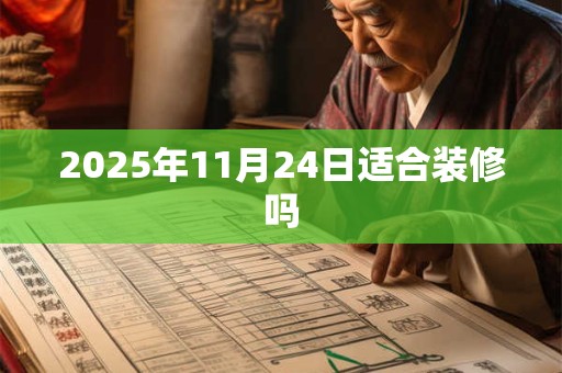 2025年11月24日适合装修吗 2025年11月24日适合装修吗