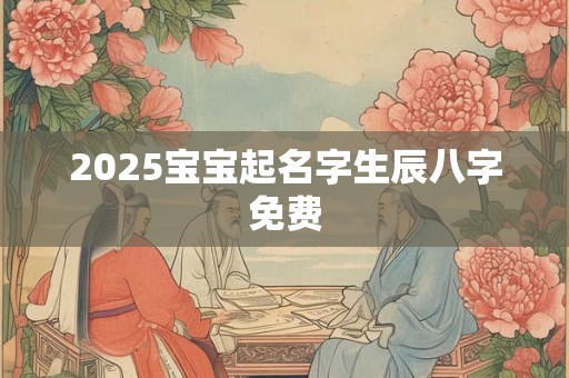 2025宝宝起名字生辰八字免费 2025宝宝起名字生辰八字免费