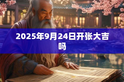 2025年9月24日开张大吉吗