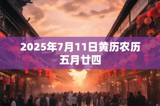 2025年7月11日黄历农历五月廿四 2025年7月11日黄历农历五月廿四