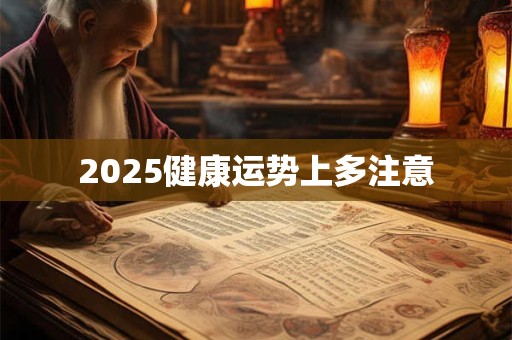2025健康运势上多注意
